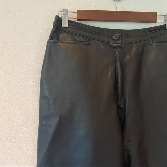 Vintage Modele Algo High Waisted Leather Pants - Picture 2 of 10